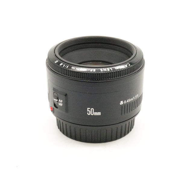Pre-Owned Canon EF 50mm f/1.8 II Lens With F&R Caps, SN: 1615242971 (Second Hand)