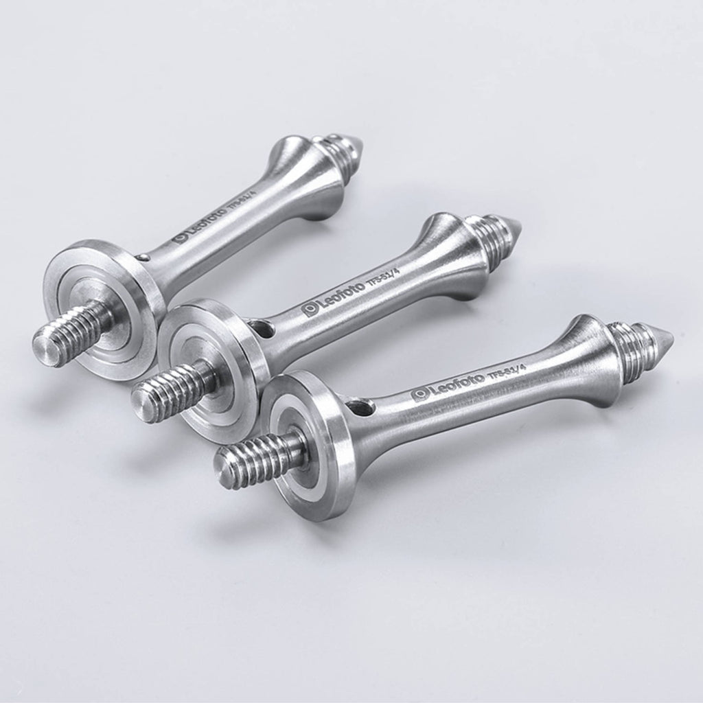 Leofoto TFS-S1/4 81mm Long Tripod Spikes for 1/4″ Threaded Tripod Legs