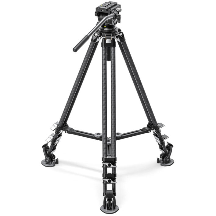 Leofoto LVC-193C Cinematic Video Series 3 Section Tripod with BV-10 Video Head