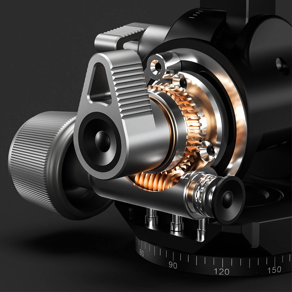 Leofoto G4 60mm 3-Axis Geared Head with NP-60 Plate – Camera Leofoto G4 60mm 3-Axis Geared Head with NP-60 Plate – Camera