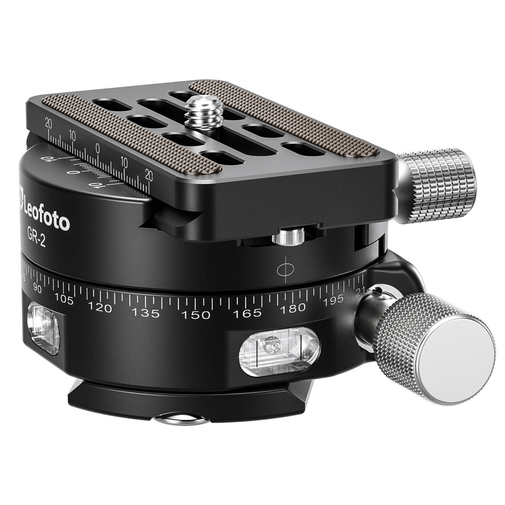 Leofoto GR-2 60mm Geared Panning Clamp with QP-70N Plate