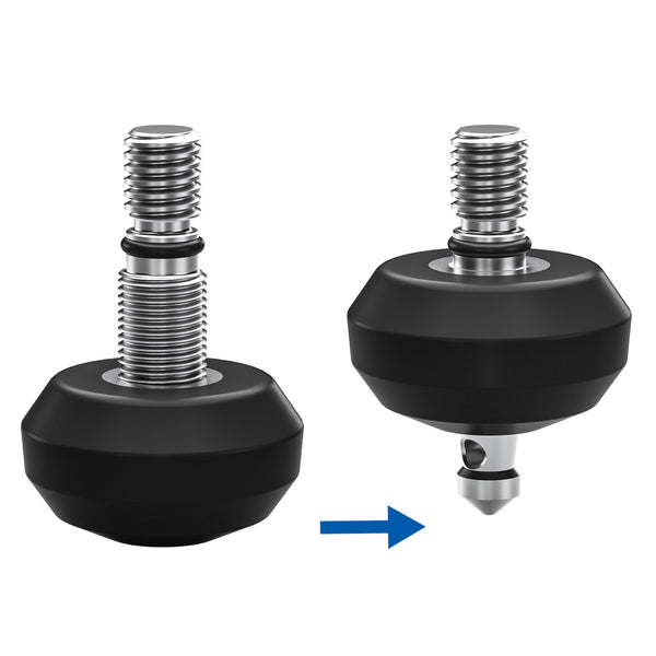 Leofoto TFV Tripod Rubber Feet with Retractable Spikes for 3/8″ Threaded Legs
