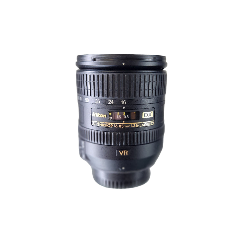Pre-Owned Nikon AF-S DX 16-85mm f/3.5-5.6 G VR ED Lens w/Caps & Hood 22014496