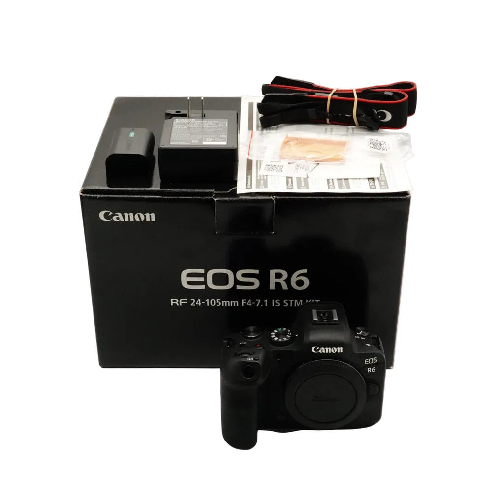 Pre-Owned Canon EOS R6 w/Box Charger Strap 045021000149