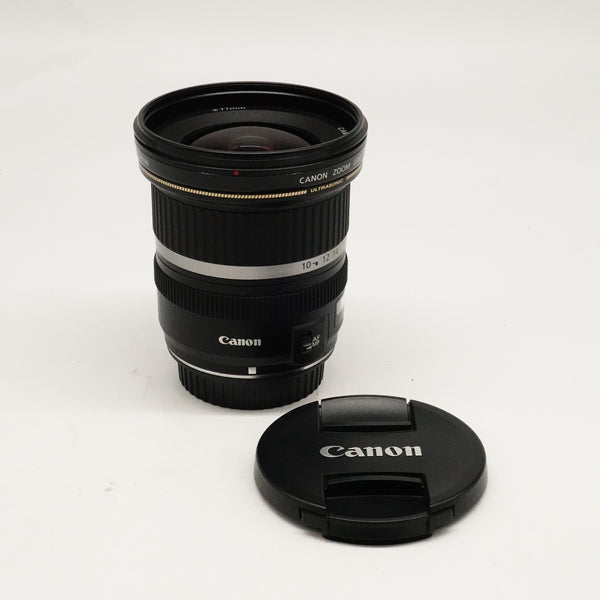 Pre-Owned Canon EF-S 10-22mm f/3.5-4.5 Lens With F&R Caps, Hood, Box, Manual SN: 39971388 (Second Hand)