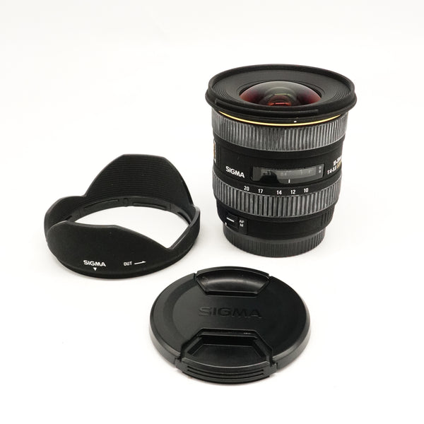 Pre-Owned Sigma 10-20mm f/4-5.6 EX DC HSM Lens for Canon EF with Caps, Hood, Manual & Case SN: 2141696 (Second Hand)