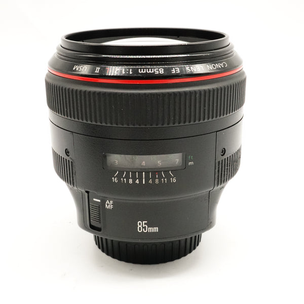 Pre-Owned Canon EF 85mm f1.2 L II USM Lens With Hood & Caps SN: 172292 (Second Hand)