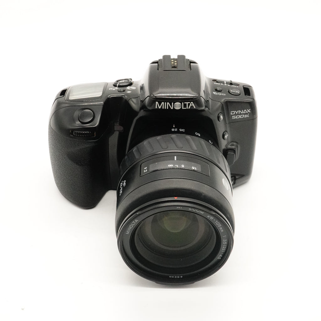Pre-Owned Minolta Dynax 500SI Film Camera W/ 28-105mmMinolta AF Lens SN: 02407950 (Second Hand)