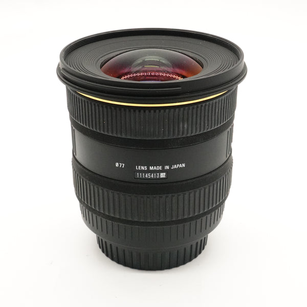 Pre-Owned Sigma 10-20mm f4-5.6 EX DC HSM Canon EF-S Mount Lens W/ Case and rear Cap SN:11145413 (Second Hand)