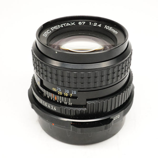 Pre-Owned Pentax 67 105mm f2.4 New Style With F&R Caps, Pouch SN: 8559271 (Second Hand)