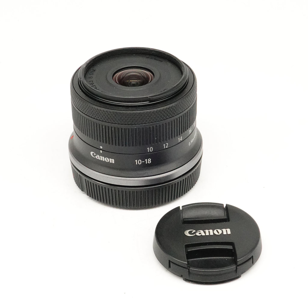 Pre-Owned Canon RF-S 10-18mm f4.5-6.3 IS STM Lens With F&R Caps SN: 5001001065 (Second Hand)