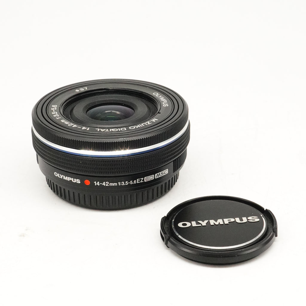 Pre-Owned OM System M.ZUIKO Digital ED 14-42mm f/3.5-5.6 EZ Lens Black With F&R Caps SN: AC3B50966 (Second Hand)