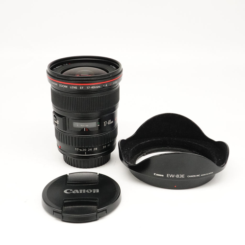 Pre-Owned Canon EF 17-40mm f/4 L Lens With Caps, Hood SN: 4291260 (Second Hand)