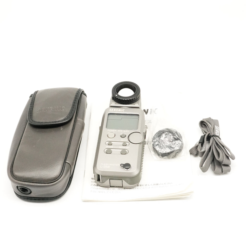 Pre-Owned Sekonic Flash Master L-358 with Case Manual Strap & Lumigrid (Second Hand)