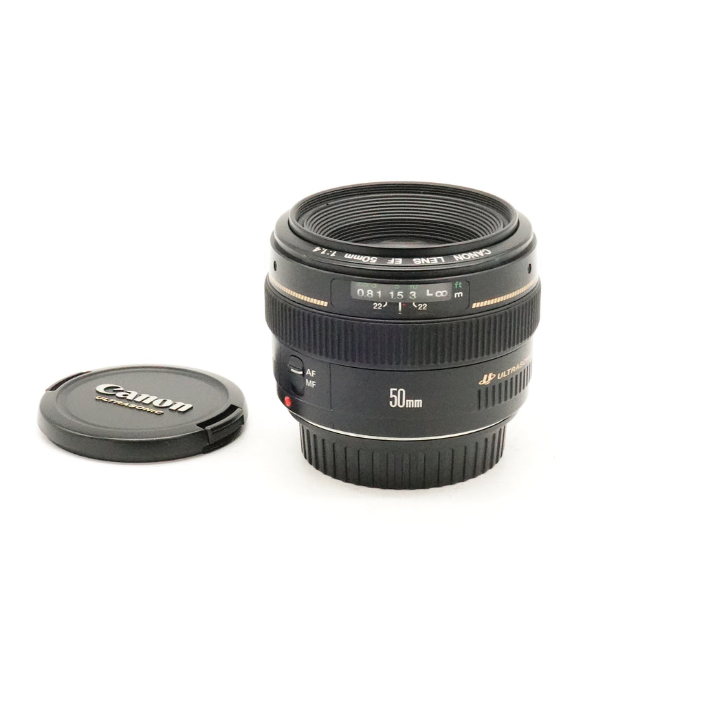 Pre-Owned Canon EF 50mm f/1.4 USM Lens With F&R Caps SN: 18601916 (Second Hand)