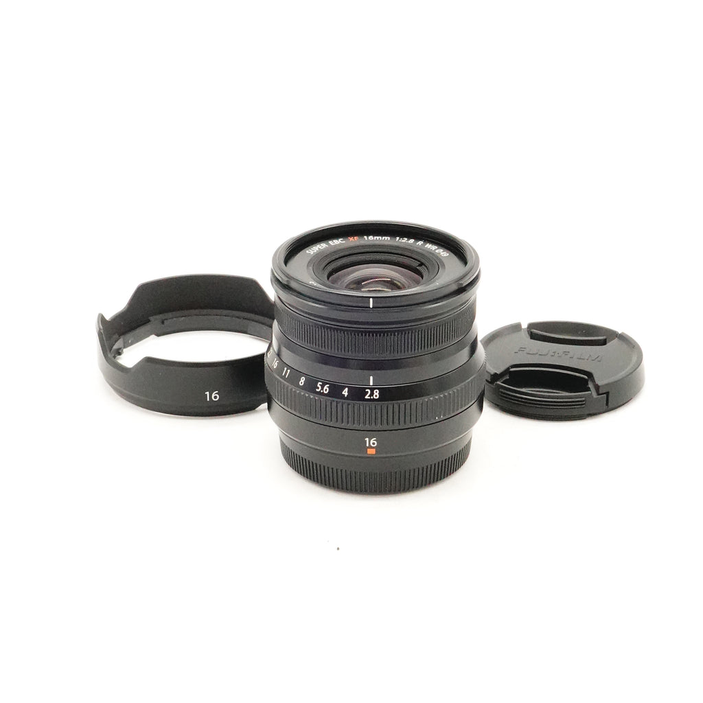 Pre-Owned FUJIFILM 16mm f/2.8 R WR Lens With F&R Caps, Hood SN: 9AA03156 (Second Hand)