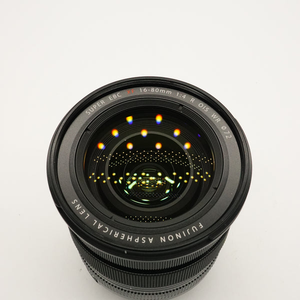Pre-Owned  Fujifilm XF16-80mm f/4 R OIS WR Lens with Caps & Hood SN: 3KA03019 (Second Hand)