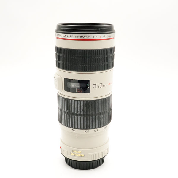 Pre-Owned Canon EF 70-200mm f/4L IS USM Lens With Box, Caps, Hood, Manual SN: 461681 (Second Hand)