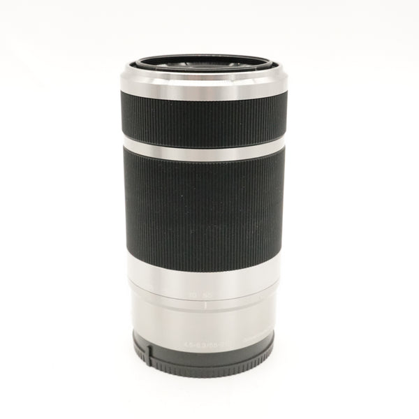 Pre-Owned Sony E 55-210mm f/4.5-6.3 Silver With Caps and Hood  SN: 2108672 (Second Hand)