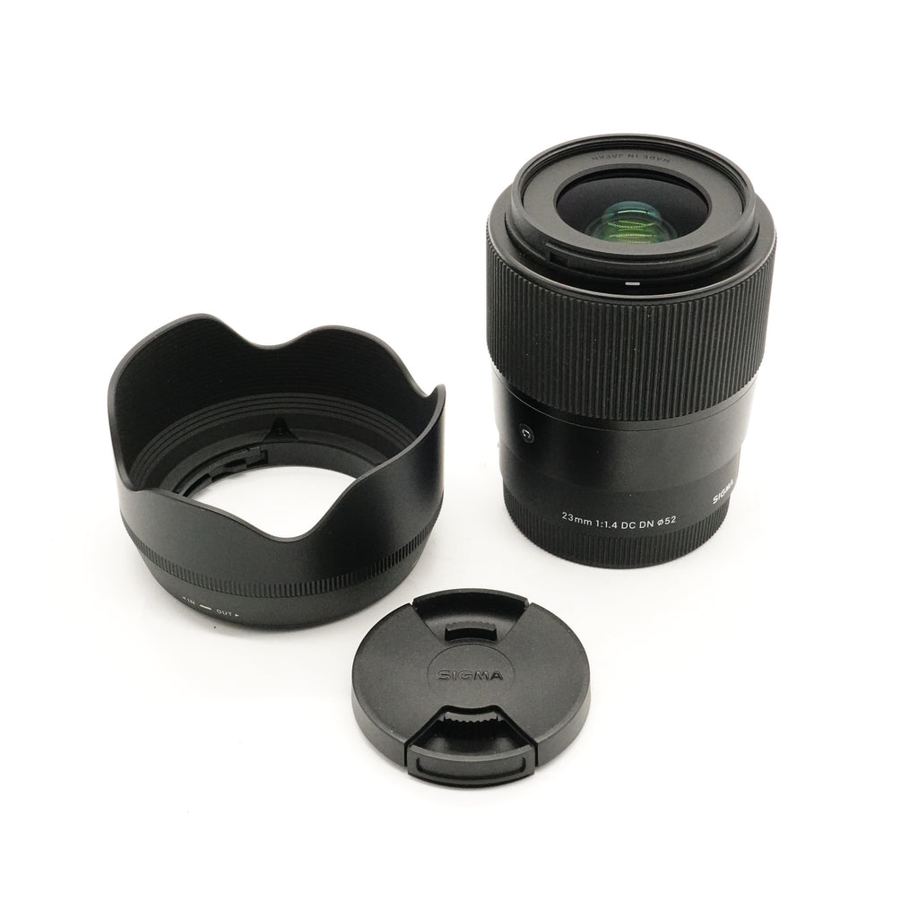 Pre-Owned Sigma 23mm f/1.4 DC DN Contemporary Lens for Sony E-Mount with Caps and Hood SN: 57055047 (Second Hand)