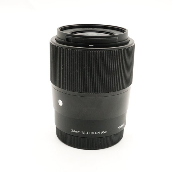 Pre-Owned Sigma Sigma 23mm f/1.4 DC DN Contemporary Lens for Sony E-Mount with Caps and Hood SN: 57055047 (Second Hand)