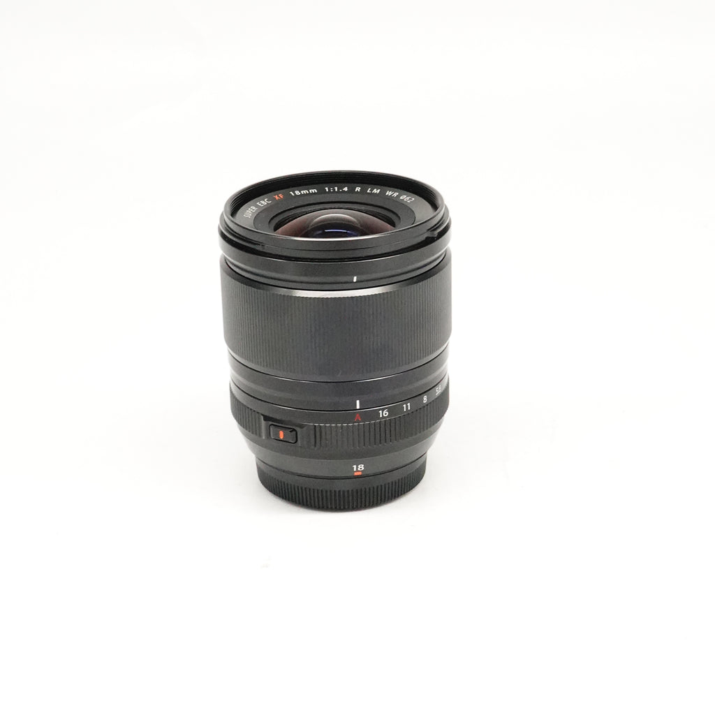 Pre-Owned Fujifilm Super EBC XF 18mm f1.4  R LM WR With Hood, Caps and Lens Wrap SN: 1BA02908 (Second Hand)