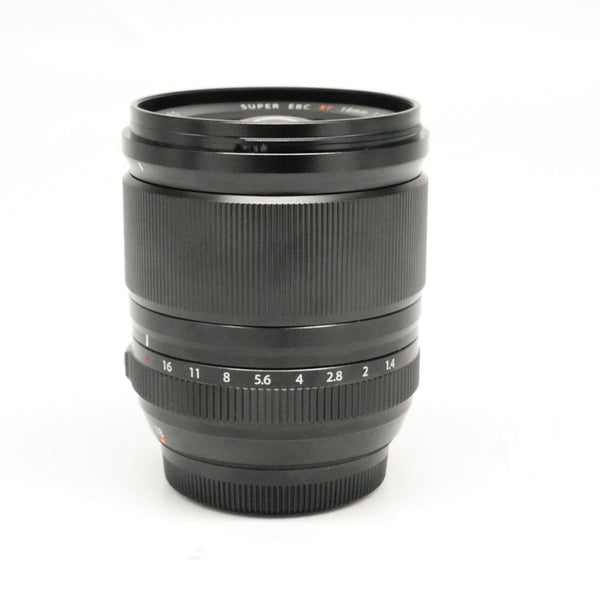 Pre-Owned Fujifilm Super EBC XF 18mm f1.4  R LM WR With Hood, Caps and Lens Wrap SN: 1BA02908 (Second Hand)