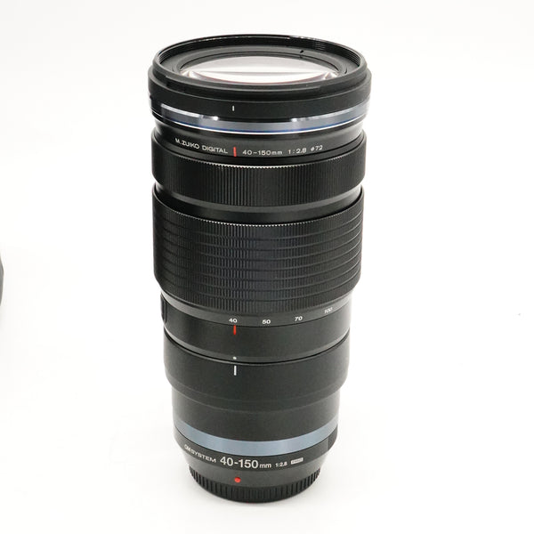 Pre-Owned OM System M Zuiko Digital 40-150mm f/2.8 PRO Lens with Caps, Hood, Lens Pouch SN: ABVA30896 (Second Hand)
