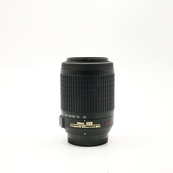 Pre-Owned Nikon AF-S NIKKOR 55-200mm f/4-5.6 DX Lens With Caps & Hood SN: 3966109 (Second Hand)
