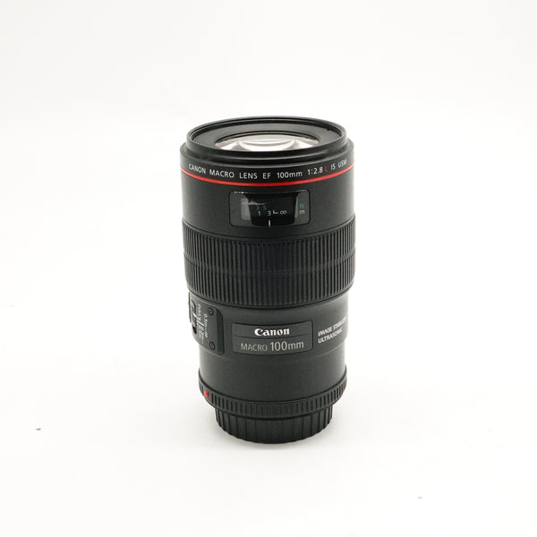 Pre-Owned Canon EF 100mm f/2.8L IS USM 2302640 with Caps (Second Hand)