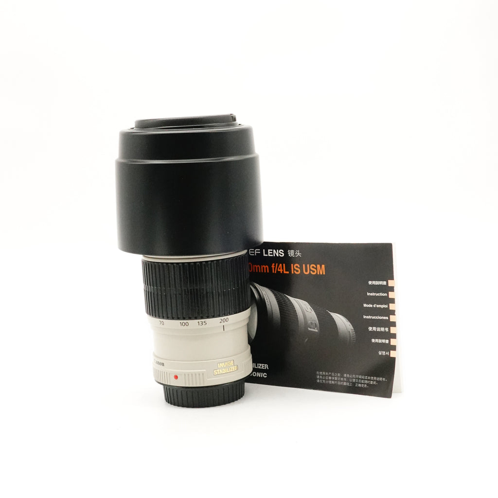 Pre-Owned Canon EF 70-200 f/4 L IS Lens With Caps, Hood & Manual SN: 309524 (Second Hand)