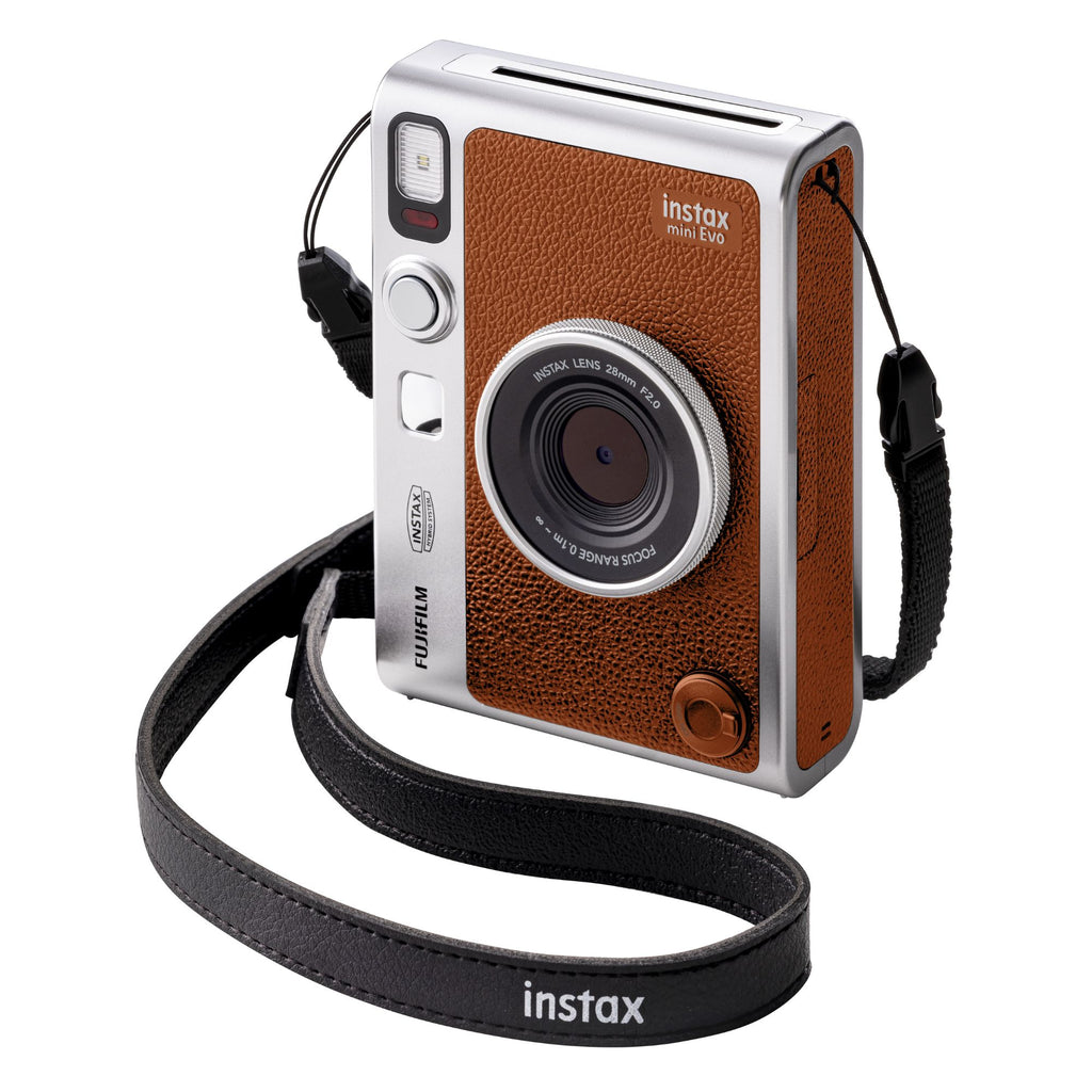 FUJIFILM Instax Mini Evo Instant Camera Brown – Camera Electronic