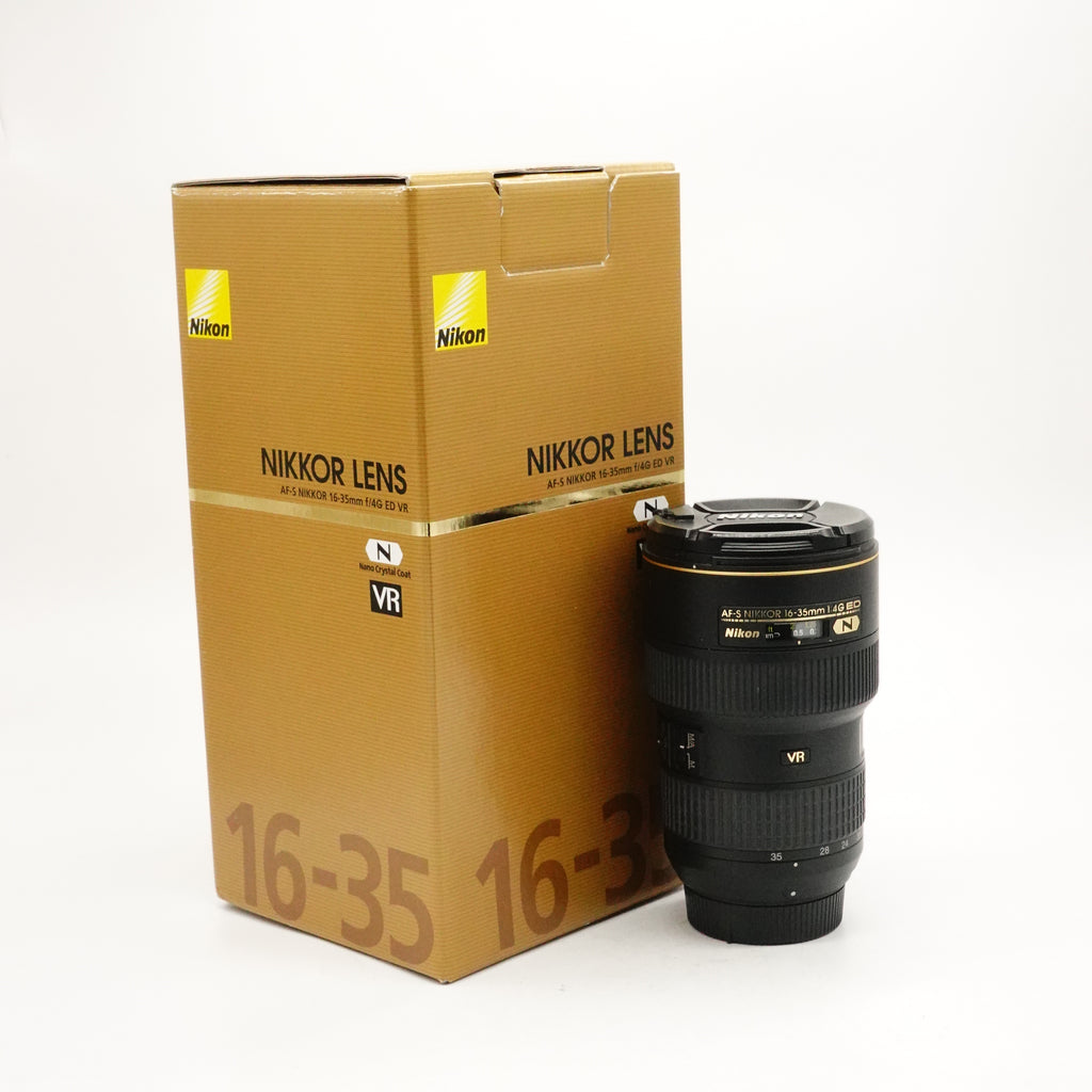 Pre-Owned Nikon  AF-S 16-35mm f/4 Lens With Box, Caps & Hood  SN: 400708 (Second Hand)