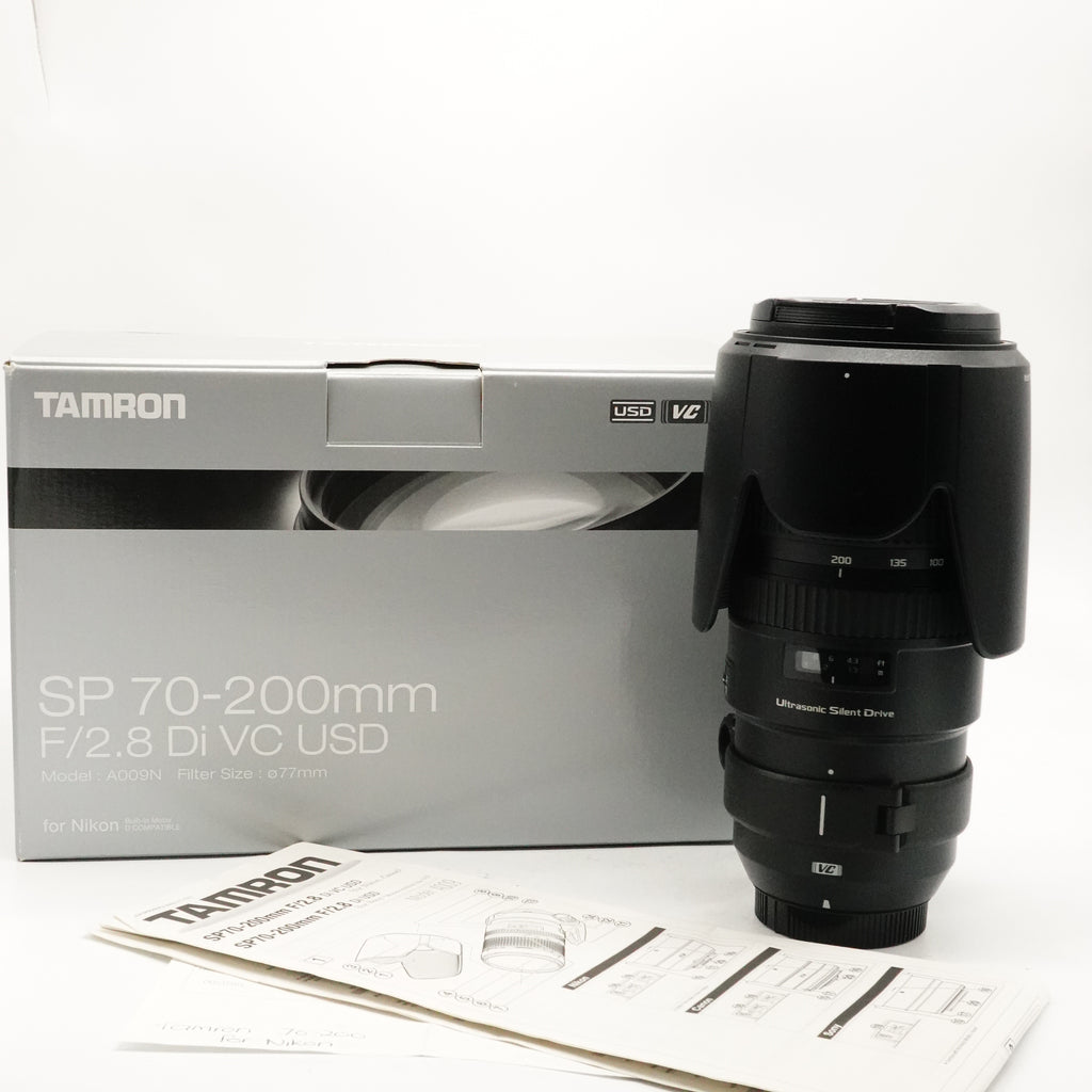 Pre-Owned Tamron SP70-200mm f/2.8 Di VC USD Lens (Nikon F Mount) With Box, Caps & Hood  SN: 110632 (Second Hand)