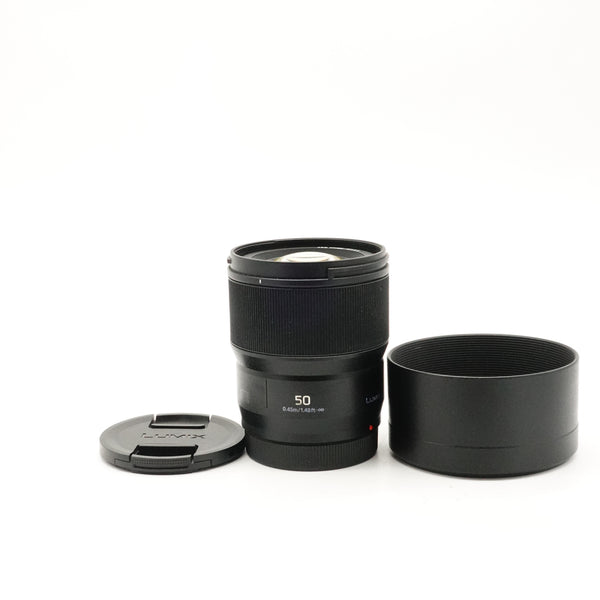 Pre-Owned Panasonic Lumix 50mm f/1.8 L Mount Lens With Hood Caps SN: XF2SA203192 (Second Hand)