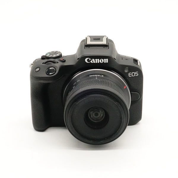 Pre-Owned Canon R50 Kit With RF 18-45mm f/4.5-6.3 IS STM In Box with Strap, Charger and Battery SN: 378072002384/5862084577 (Second Hand)