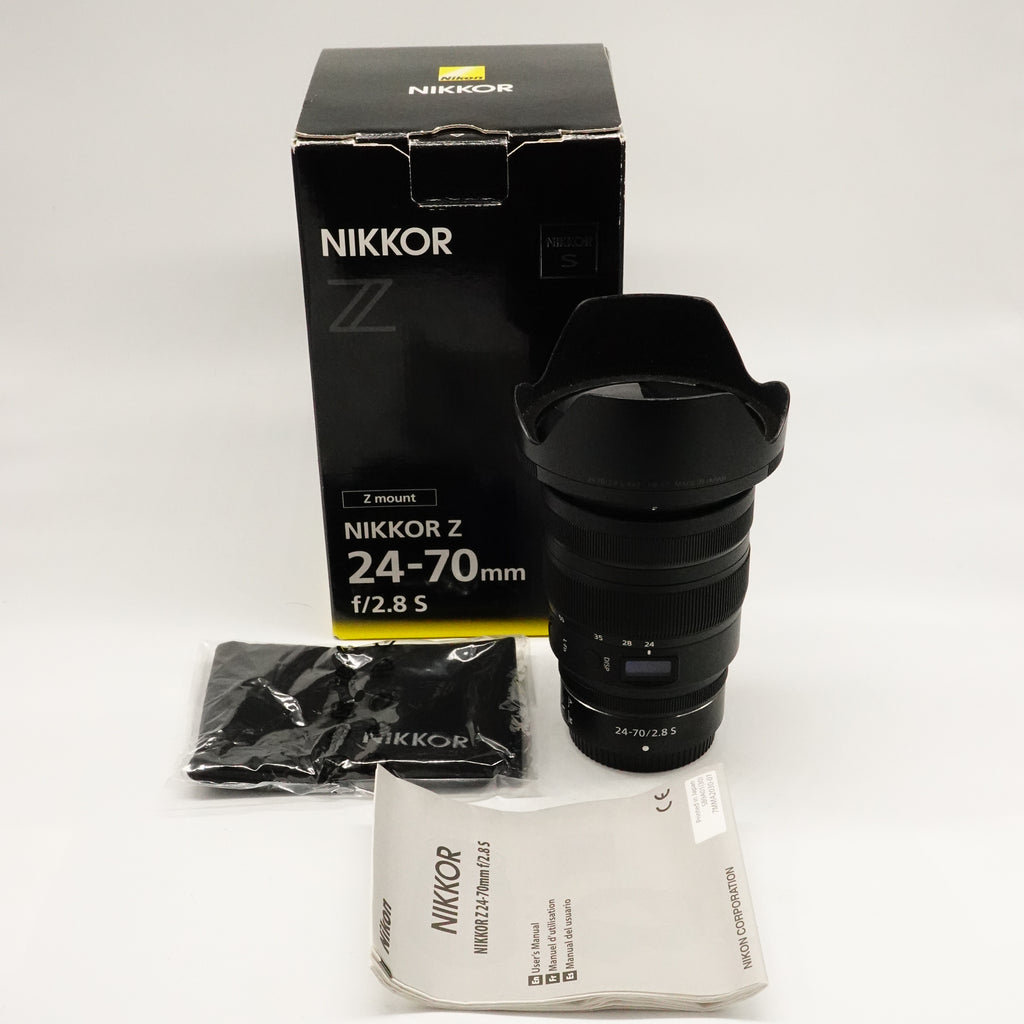 Pre-Owned Nikon Z NIKKOR 24-70mm f/2.8 S Lens With Box, Caps, Hood & Manual SN: 20053862 (Second Hand)