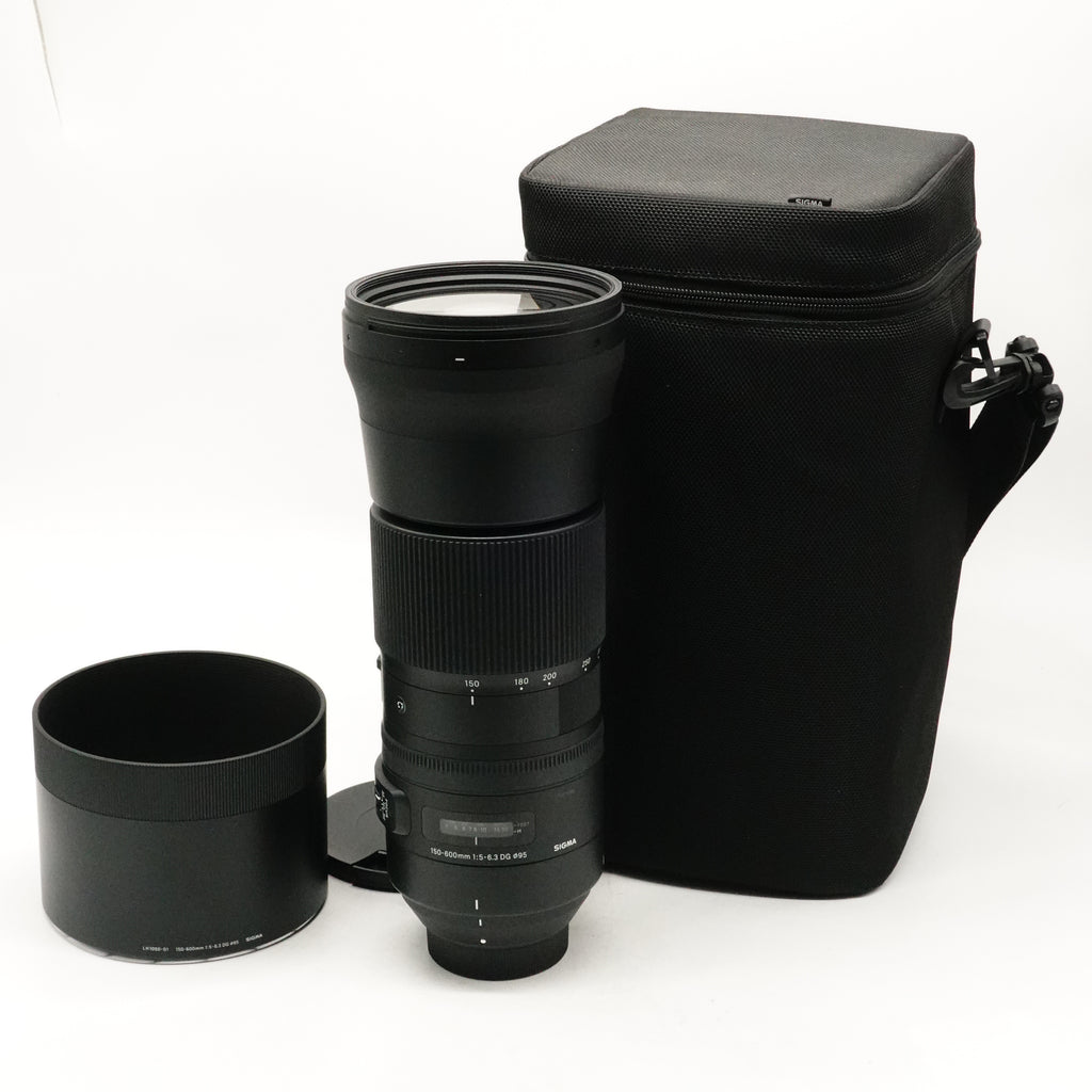 Pre-Owned Sigma 150-600mm f/5-6.3 DG OS Contemporary Lens for Nikon With Pouch Hood & Caps SN: 57061980 (Second Hand)