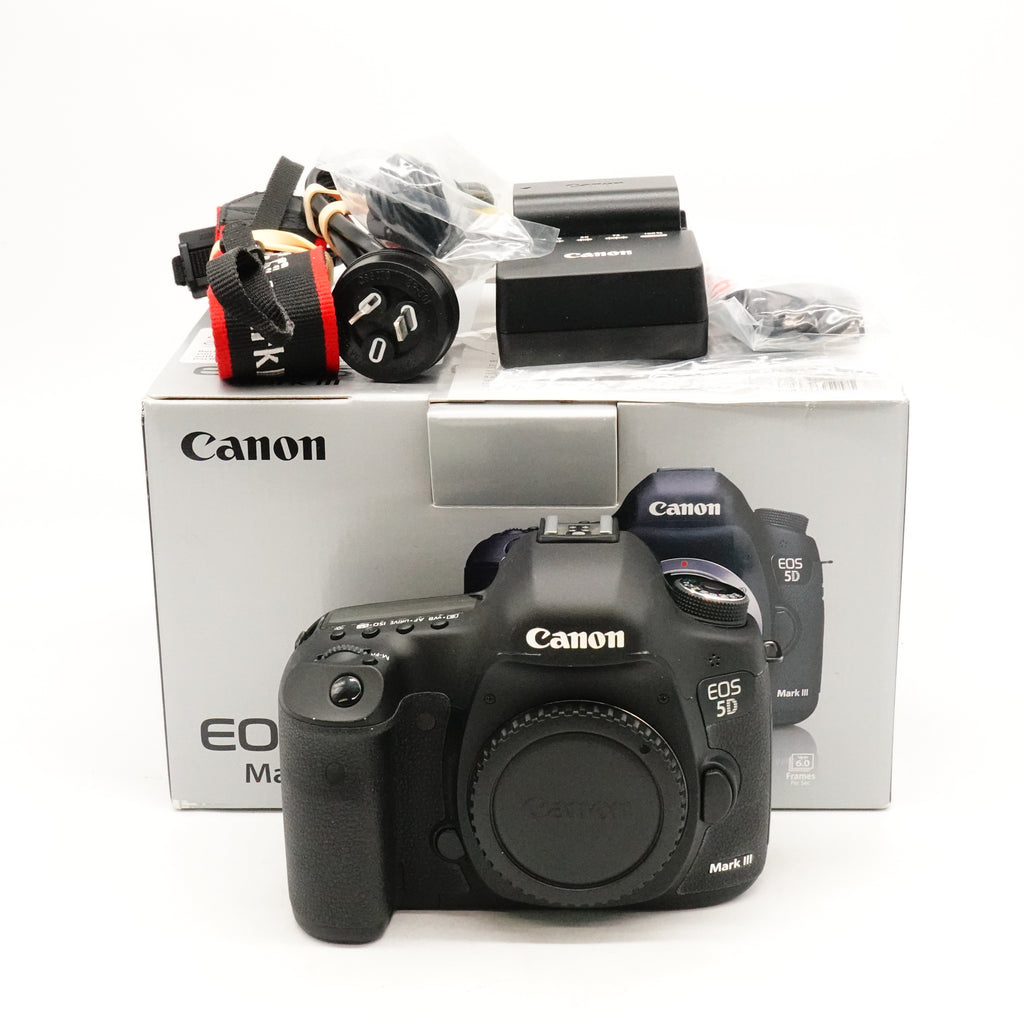 Pre-Owned Canon 5D Mark III DSLR Body With Box, Charger, Battery, Body Cap, Strap SN: 08502400173 (Second Hand)
