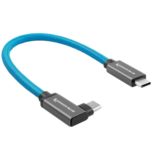Kondor Blue USB-C to USB-C High Speed Cable for SSD Recording & Charging