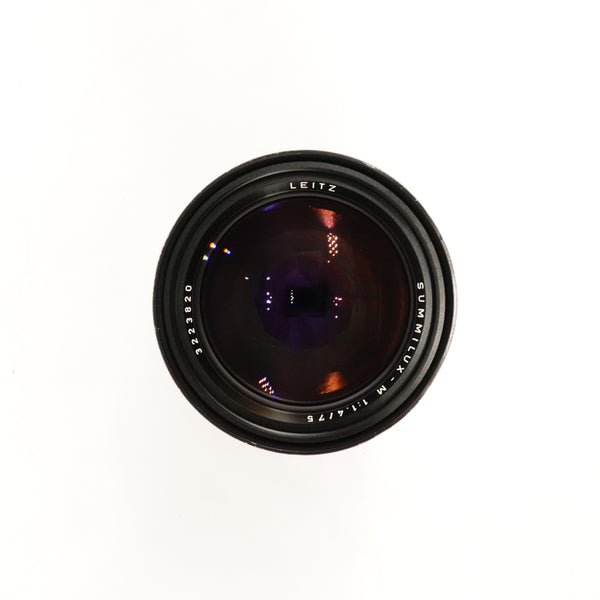 Pre-Owned Leica M 75mm f1.4 Summilux Lens Made in 1982 With Caps SN: 3223820 (Second Hand)