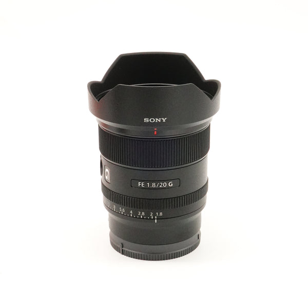 Pre-Owned Sony FE 20mm f/1.8 G Lens With Box, Bag, Manual, Caps & Hood SN: 1908765 (Second Hand)
