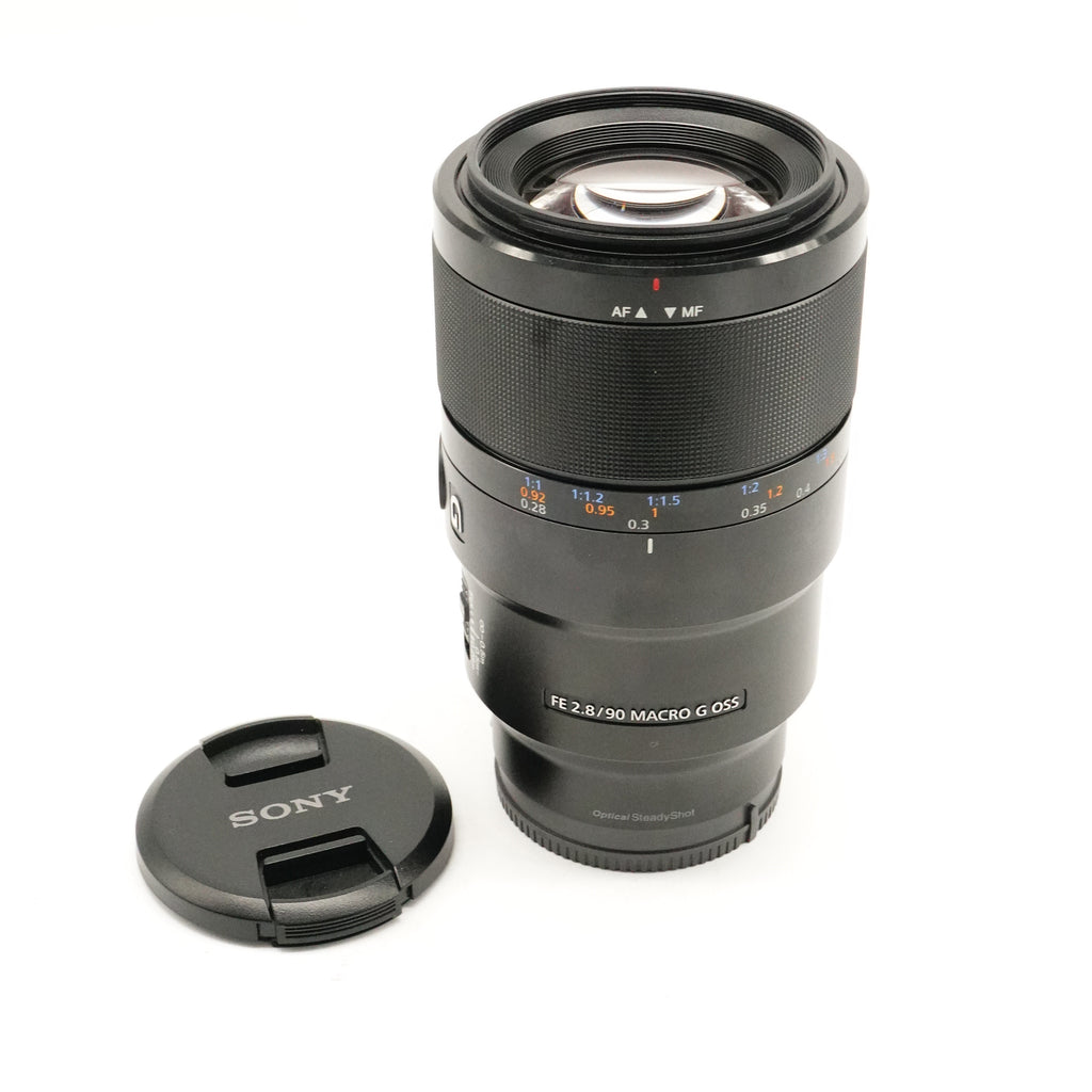 Pre-Owned Sony FE 90mm f/2.8 Macro G OSS Lens with Caps SN: 1943596 (Second Hand)
