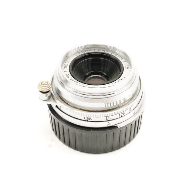 Pre-Owned Canon EF 28mm f/3.5 Lens for Leica M Mount With Pouch SN: 17900 (Second Hand)