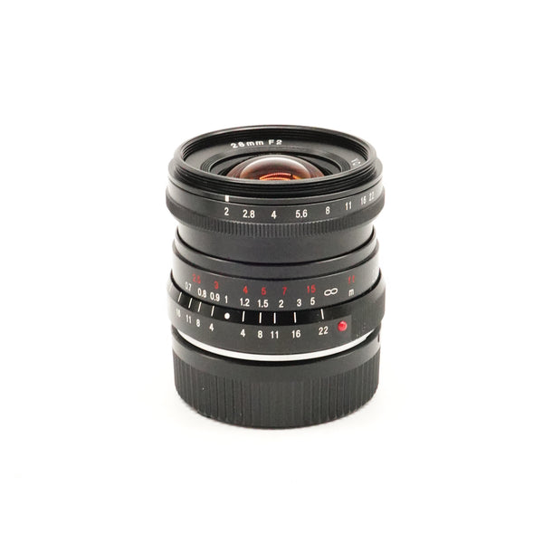 Pre-Owned Voigtlander 28mm f/2 Ultron Lens for Leica M Mount With Caps Box and Hood SN: 08430057 (Second Hand)
