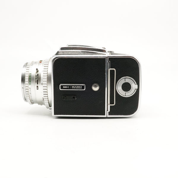 Pre-Owned Hasselblad 500C Silver Body with Planar 80mm lens and A12 Back SN: TU73729 (Second Hand)