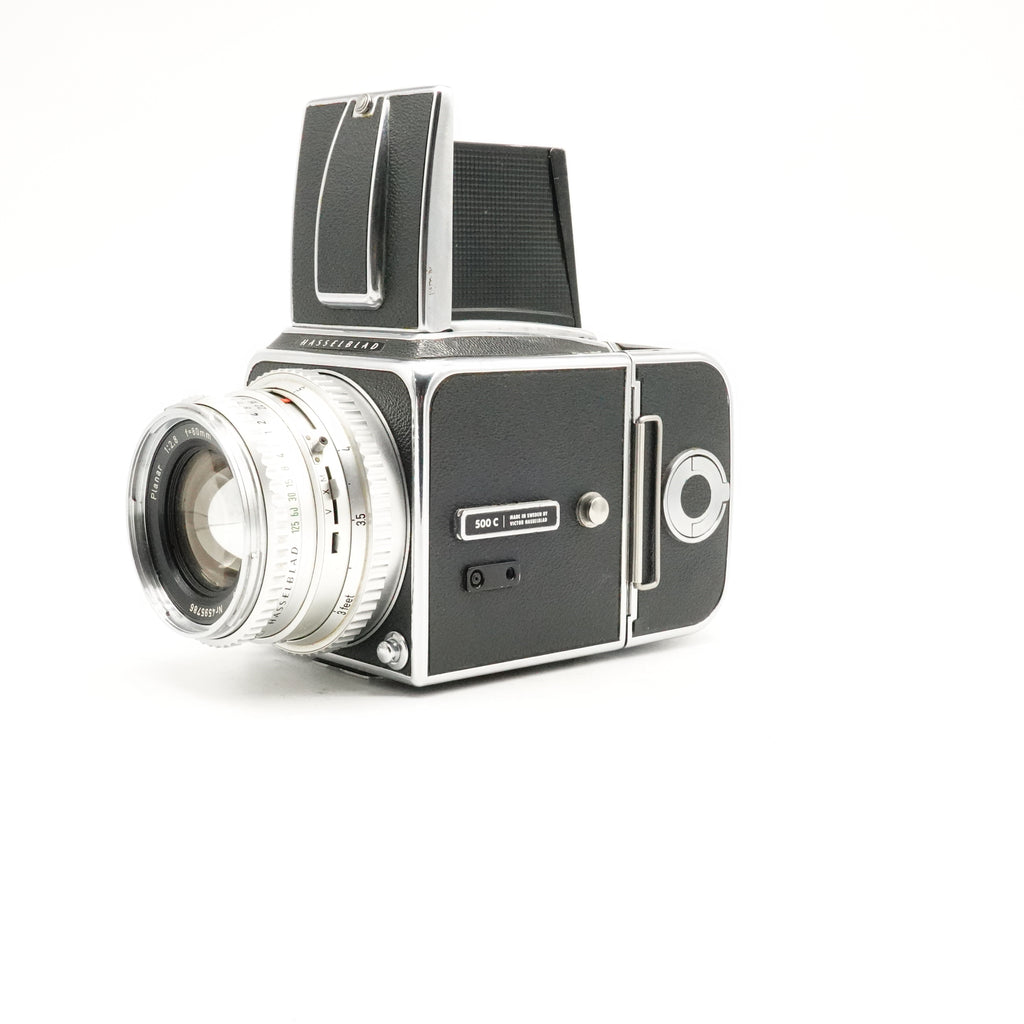 Pre-Owned Hasselblad 500C Silver Body with Planar 80mm lens and A12 Back SN: TU73729 (Second Hand)