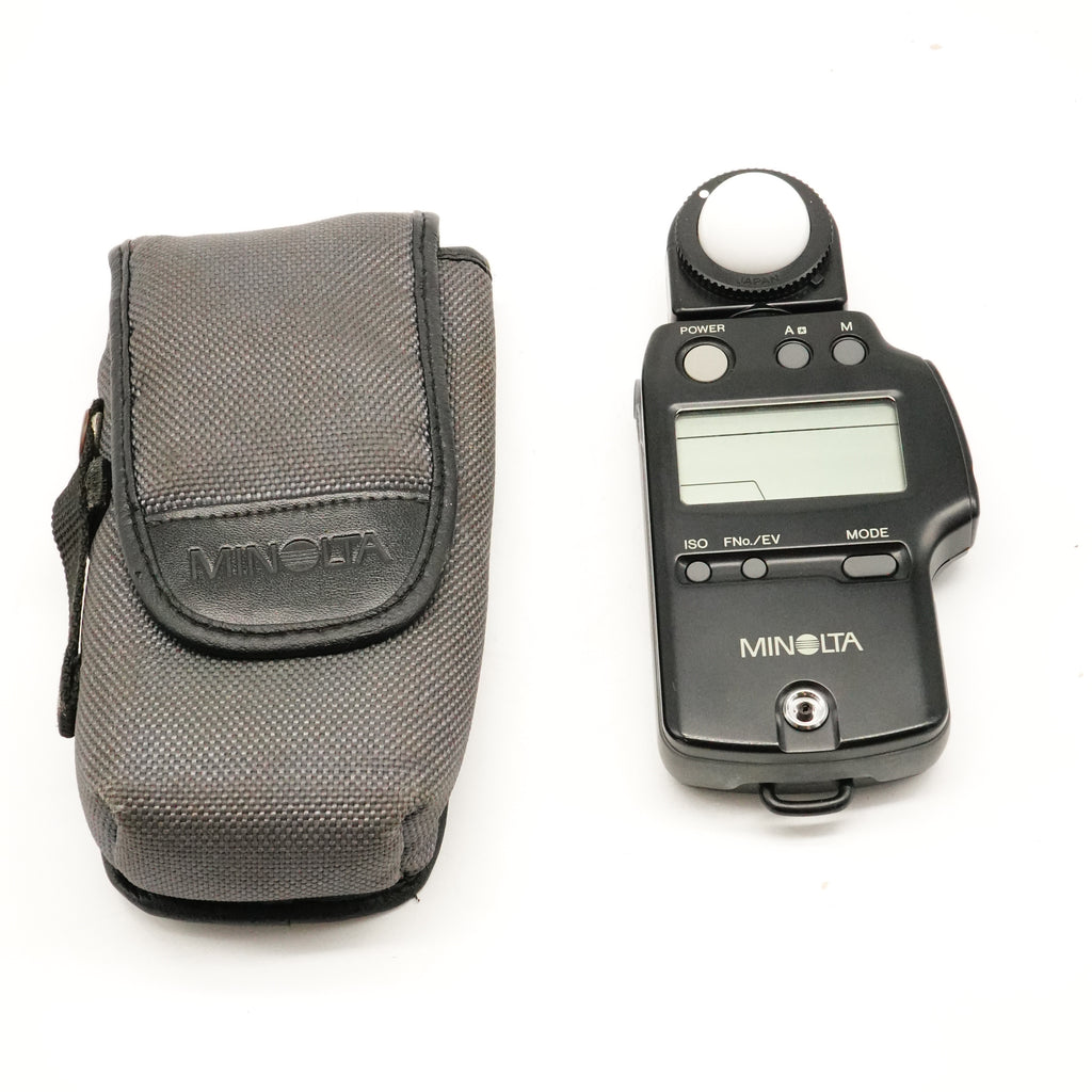 Pre-Owned Minolta IV F Incident Light Meter With Pouch SN: 75012028 (Second Hand)