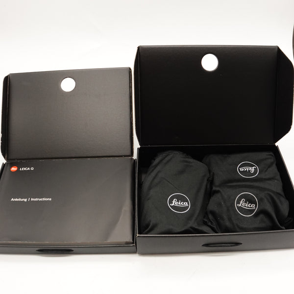 Pre-Owned Leica Q (Typ 116) Black Digital Compact Camera With Box, Charger, Strap, Manual, Hood, Battery SN: 4992212 (Second Hand)
