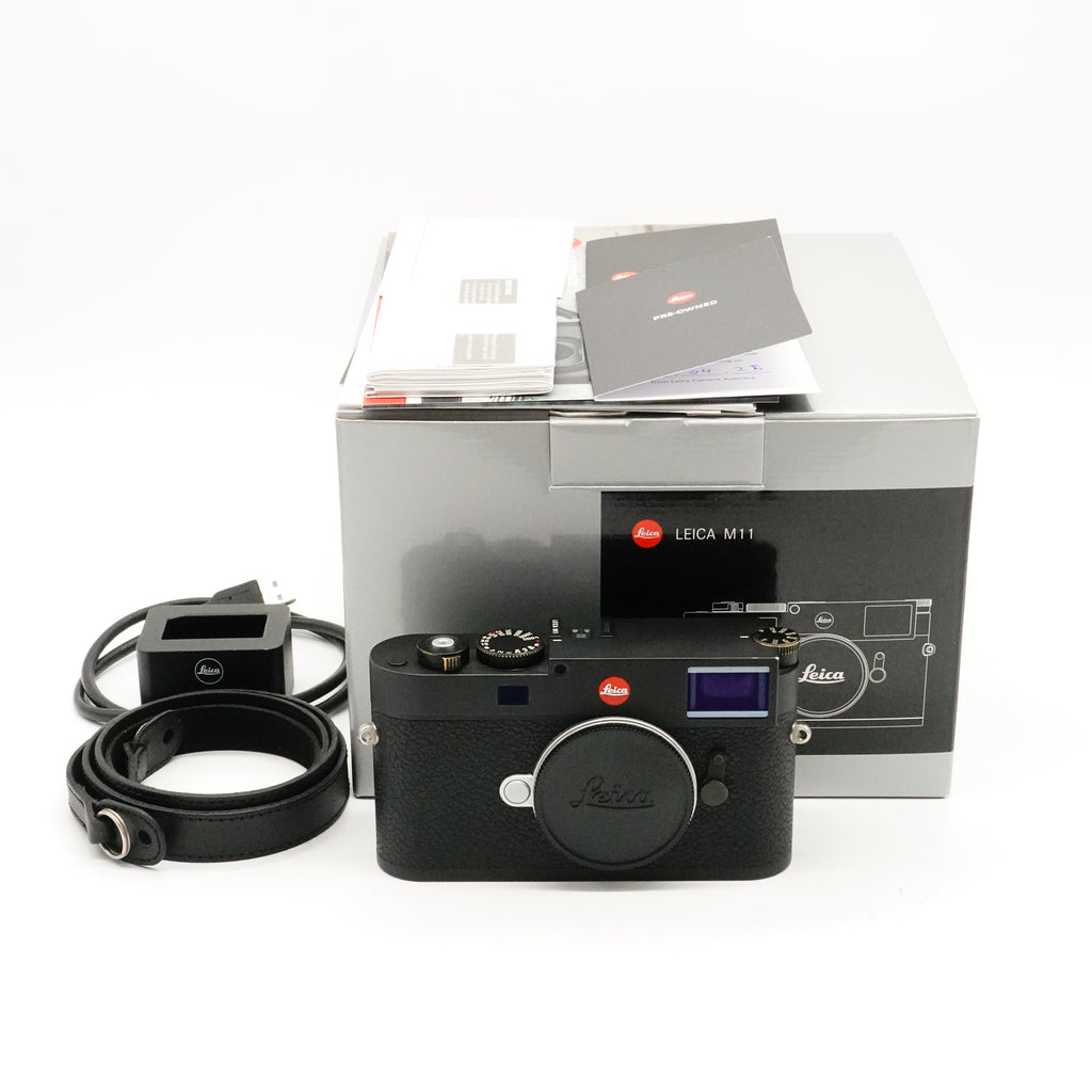 Pre-Owned Leica M11 Body Black With Box, Charger, Battery, Manual, Strap SN: 5589782 (Second Hand)